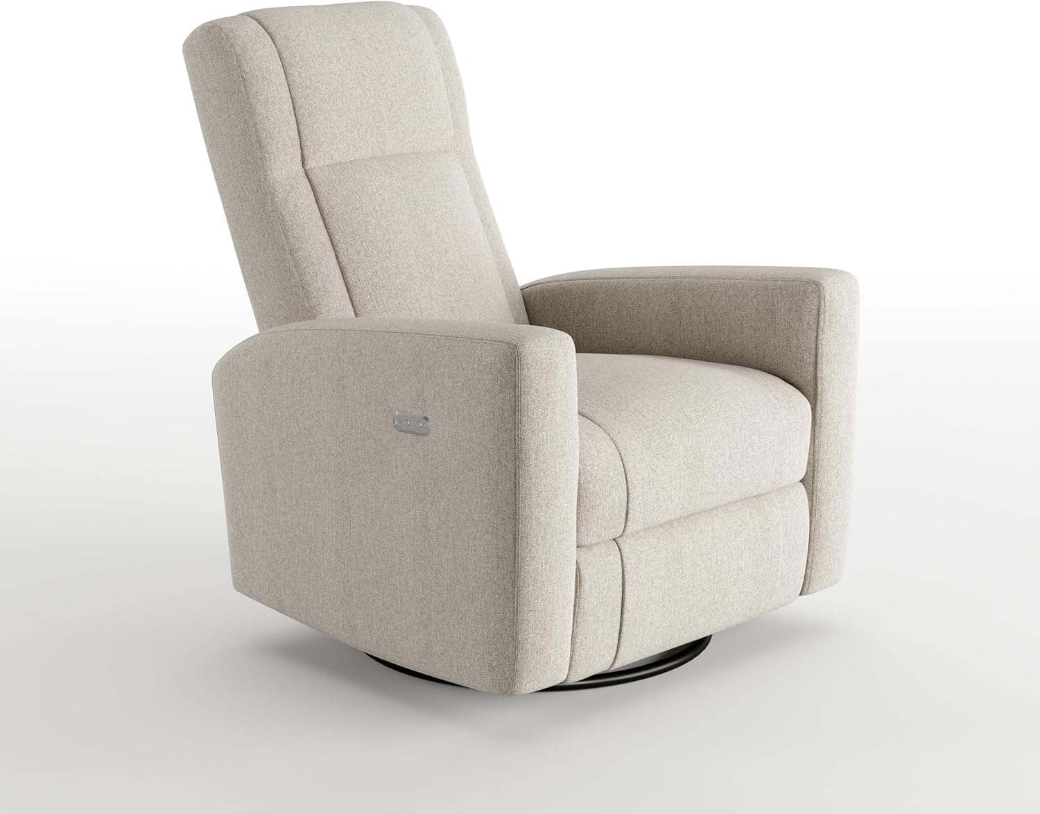 Dream Power Recliner Swivel Glider, Waterproof Performance Fabric, USB-A & USB-C Charger, Silent Electronic Power Recline, Tool Free 2-Step Assembly (Sand)