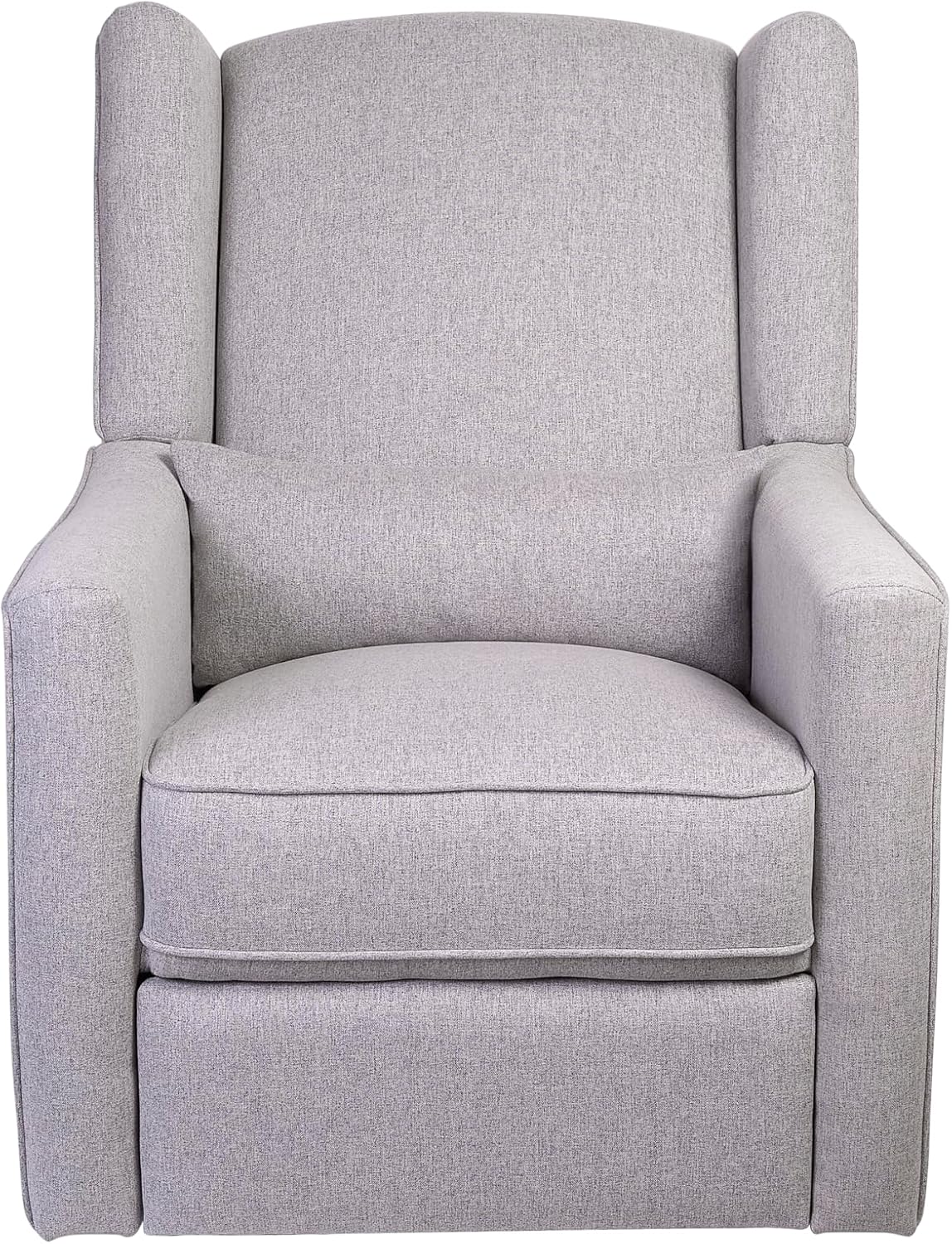 Contour Pedic Electronic Swivel Recliner Glider, Upholstered Glider with USB Port, Easy Assembly, Water-Stain Resistant Performance Fabric, Ultra-Soft and Highly Comfortable for Nursery Room Grey