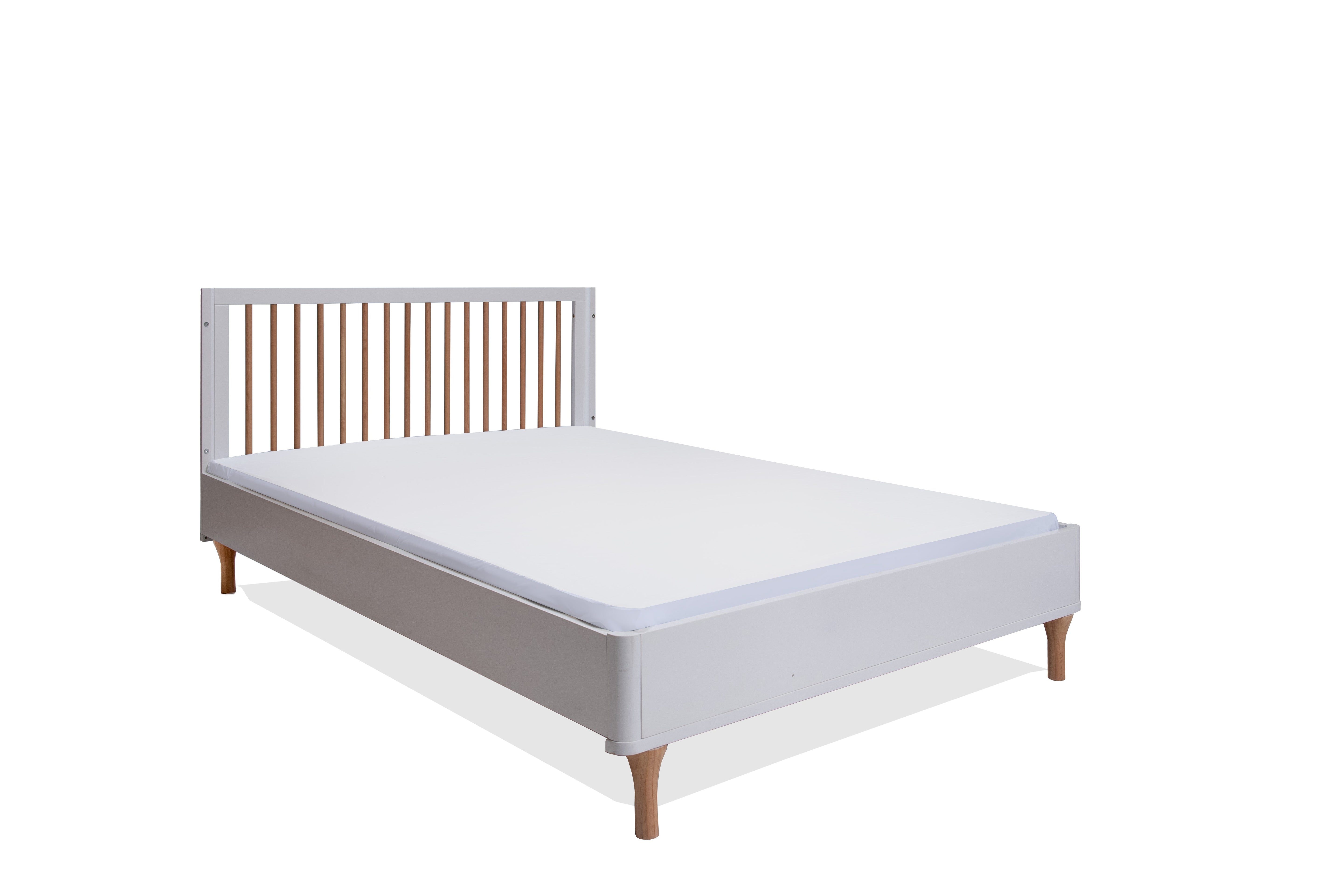 Lollipop 4-in-1 Convertible Crib with Free Toddler Rail Conversion Kit + Crib Mattress
